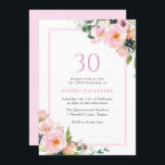 Blush Dreams Floral Womans 30. Geburtstag Party Einladung<br><div class="desc">Blush Dreams Floral Womans 30. Geburtstag Party Einladung Wir haben auch viele andere Einladung und Sammlungen.</div>