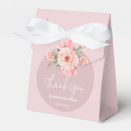 Blush Dusty Pink Bloral Bridal Polterabend Geschenkschachtel
