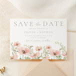 Blush & Dusty Pink Wildblumen Wasserfarbenprägung Save The Date<br><div class="desc">Blush & Dusty Pink Wildblumen Wasserfarben Hochzeitsfeiern Das Datum speichern Siehe Matching Kollektion in Niche und Nest Store</div>