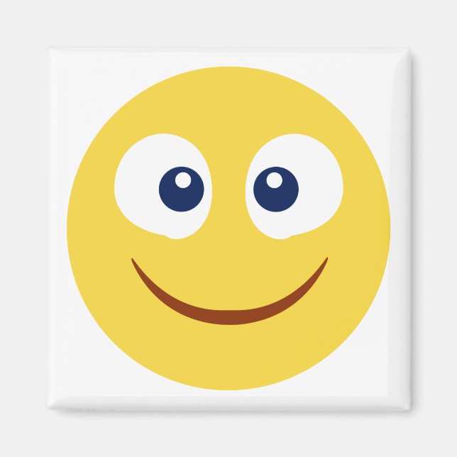 Blush Emoji Magnet (Vorne)