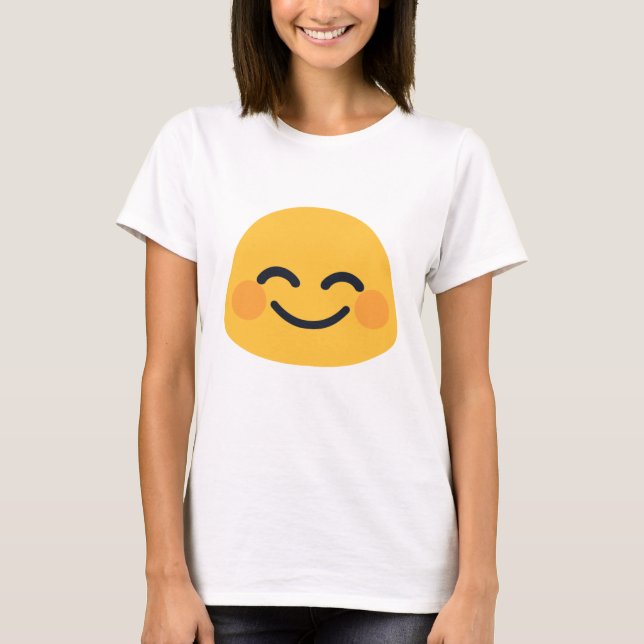 Blush Emoji T-Shirt (Vorderseite)