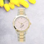 Blush Enchant Script Timepiece Armbanduhr<br><div class="desc">Steigern Sie Ihren Stil mit unserem Blush EnchantScript Timepiece - eine perfekte Mischung aus Eleganz und Personalisierung für jeden Anlass. Diese exquisite Uhr verfügt über einen zarten Script-Schriftart, der Ihren ersten Initial- und Vollnamen zeigt und ein einzigartiges Meisterwerk kreiert. Diese Armbanduhr wurde sorgfältig aus hochwertigen Materialien gefertigt und ist so...</div>