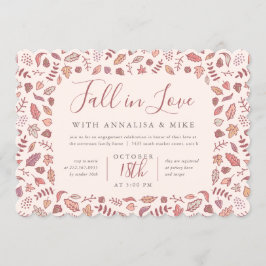 Blush Fall der Liebe-Engagement-Partei Einladung