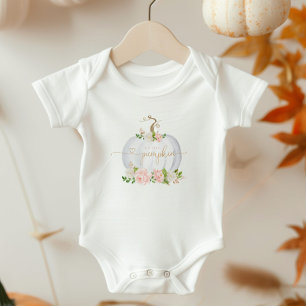 Blush Fall kleiner Kürbiskürbis Baby Bodysuit Strampler
