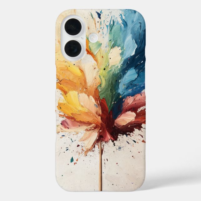 Blush Firefly iPhone 16 Hülle (Rückseite)