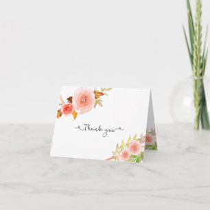 Blush Floral Brautparty Hochzeit Danke, dass ihr N Dankeskarte