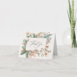 Blush Floral carte de remerciements pour anniversa