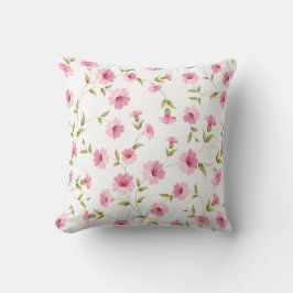 Blush Floral Elegantes Kissen für Babydusche