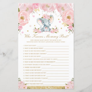 Blush Floral Elephant, der Mommy Best Game kennt