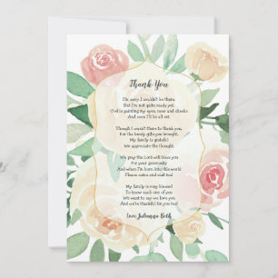 Blush Floral Girl Dusche danke