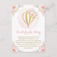 Blush Floral Hot Air Ballon Bücher für Baby