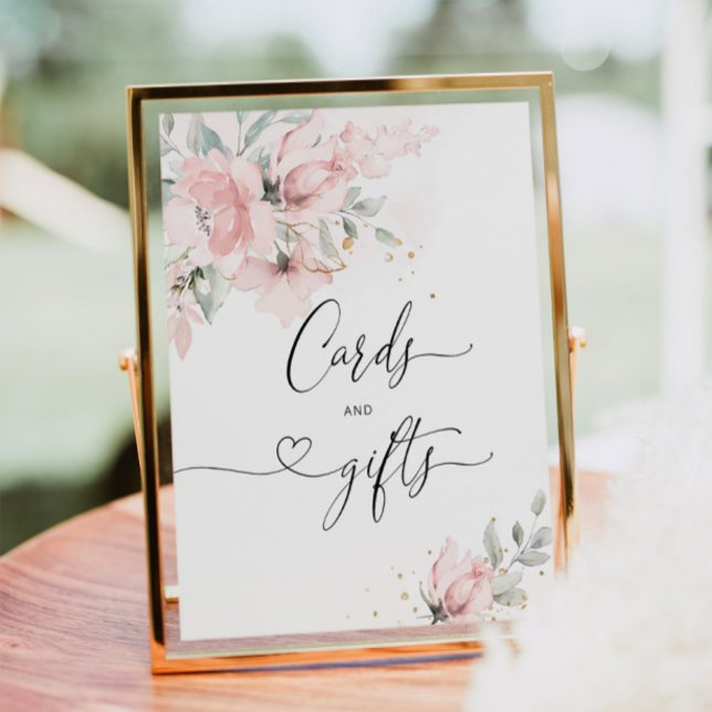Blush floral Karten und Geschenke Poster (Von Creator hochgeladen)