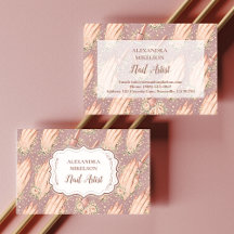 Blush Floral Nageltechniker-Geschäft