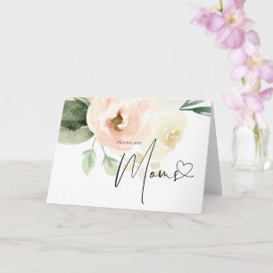 Blush Floral Schwangerschaft Ankündigung Baby Reve