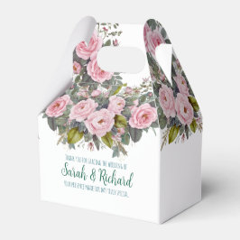 Blush Floral Wedding Geschenkschachtel