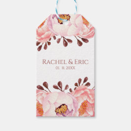 Blush Floral Wedding Individuellen Namens Geschenk Geschenkanhänger