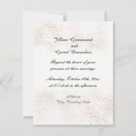 Blush Flush Wedding Einladung