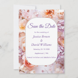 Blush Garden Romantische Hochzeit Sichern Sie die  Einladung