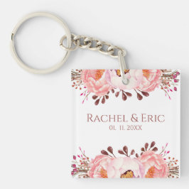 Blush Gastgeschenk Hochzeit Acrylic Schlüsselanhän Schlüsselanhänger