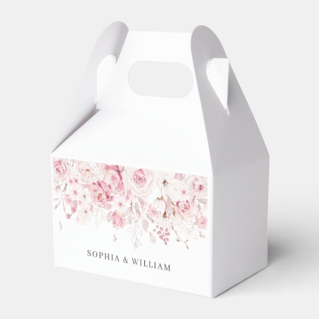 Blush Gastgeschenk Hochzeit Geschenkschachtel (Vorderseite)