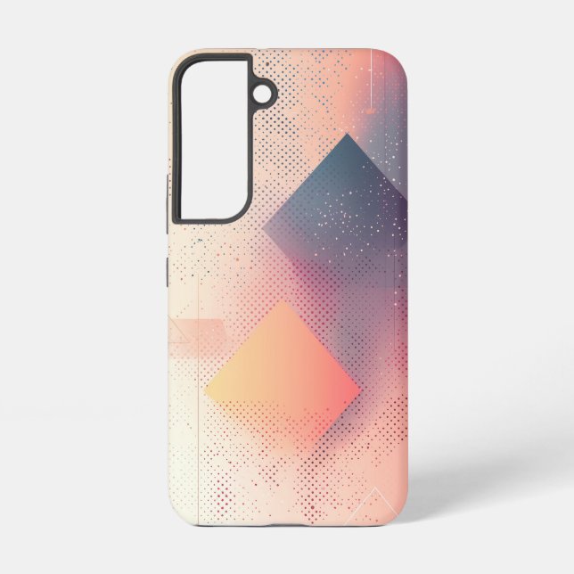 Blush Geometrie Phone Case Samsung Galaxy Hülle (Rückseite)