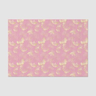Blush Ginkgo Luxe – Gold Botanical auf Rosa (1) Seidenpapier