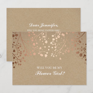 Blush Gipskraut Hochzeitsblume Einladung