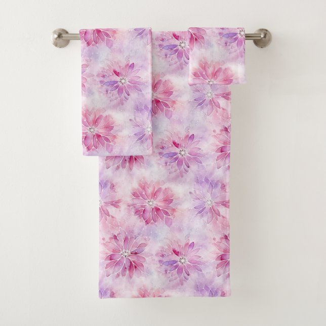 Blush Girly Rose Chic Lavande Floral   (En situation)