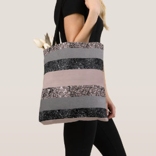 Blush Glitzer Glam Streifen #1 #gliny Tasche