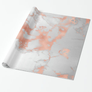 Blush Glitzer Weißrosa Marmorleuchte Geschenkpapier