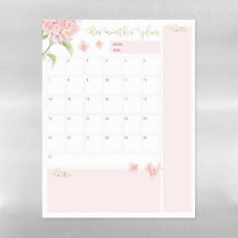 Blush & Gold Monatsplaner für Blues & Blues