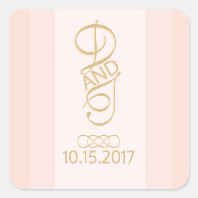 Blush Gold Stickers (Vorderseite)