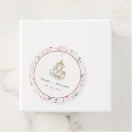 Blush Gold Wildblume Ganesh Indian Wedding Geschenkanhänger
