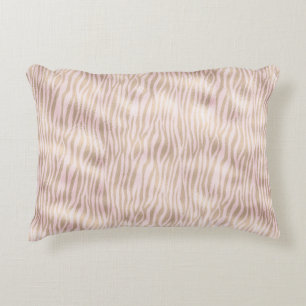 Blush Gold Zebra Print Dekokissen