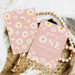 Blush Groovy One Boho Daisy Floral 1. Geburtstag Einladung<br><div class="desc">Sie verwandelt sich in eine wilde! Erleben Sie den ersten Geburtstag dieses schönen Tages. Das gepflegte Design besticht durch handgezeichnet Blume in modernem Boho-Stil und eine Touch Eleganz. Der gedämpfte, rosafarbene Hintergrund bietet den Blume eine wunderschöne Kulisse und schafft ein sanftes und warmes Gefühl. Klicken Sie auf die Schaltfläche "Weitere...</div>