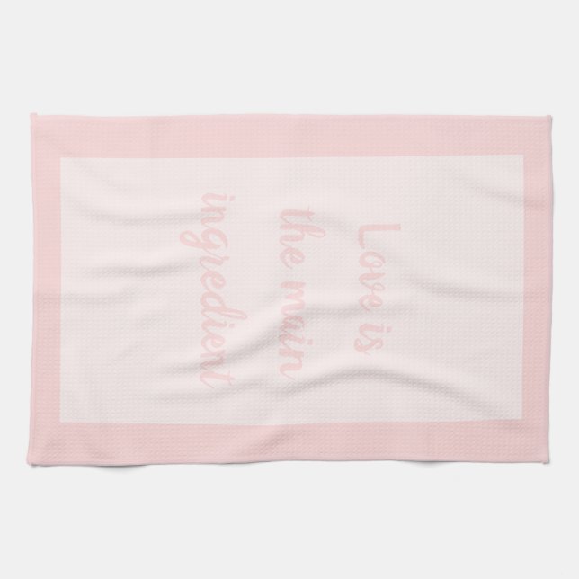 Blush Haven - weiß Geschirrtuch (Horizontal)