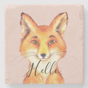 Blush Hello Fox Steinuntersetzer