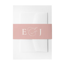Blush-Hochzeit Einladungsbanderole