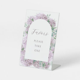Blush-Hydrangea-Favoriten Sockelschild