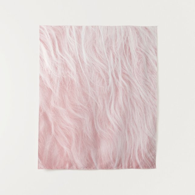 Blush-Imitate Hochland-Kuh-Fur #1 (Imitate-Fur) #a Wandteppich (Vorderseite)