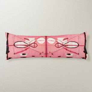 Blush Kilim: Rosa marokkanische Kunst Seitenschläferkissen