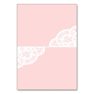 Blush Lace Doily Wedding Table Platzkarten Tischnummer