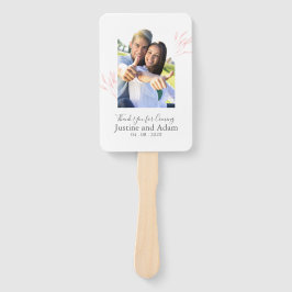 Blush Laurel Verlasse Modernes Hochzeitsprogramm Fächer