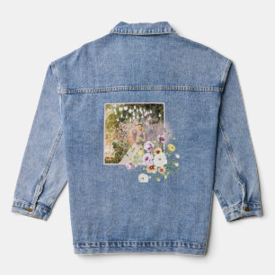 Blush Lavendel Lila Blüte glücklich immer nach Jeansjacke