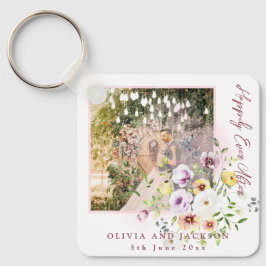 Blush Lavendel Lila Blüte glücklich immer nach Schlüsselanhänger