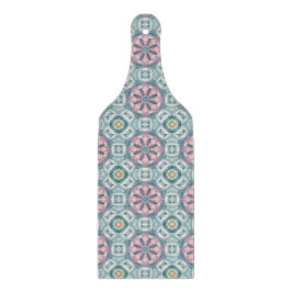 Blush Meadow Tile - Aquarellblume Schneidebrett