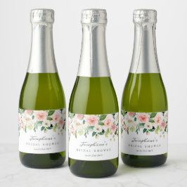 Blush Mini Sparkling Weinflaschen Etiketten