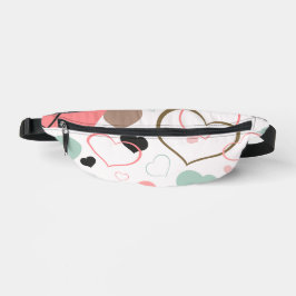Blush Mint Hearts Bauchtasche