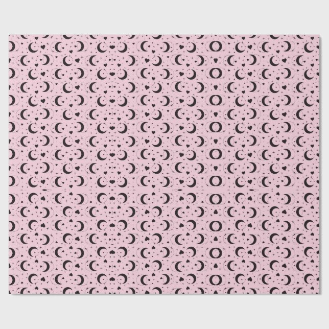 blush moon magic wrapping paper geschenkpapier (Flach)