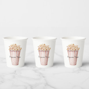 Blush Movie Time Popcorn Pappbecher